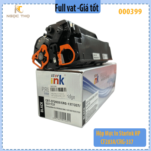 Hộp Mực In StarInk HP CF283A / Canon CRG-337 ( 83A / 337 ) – Chính Hiệu – Full VAT – Có Lỗ Đổ Mực