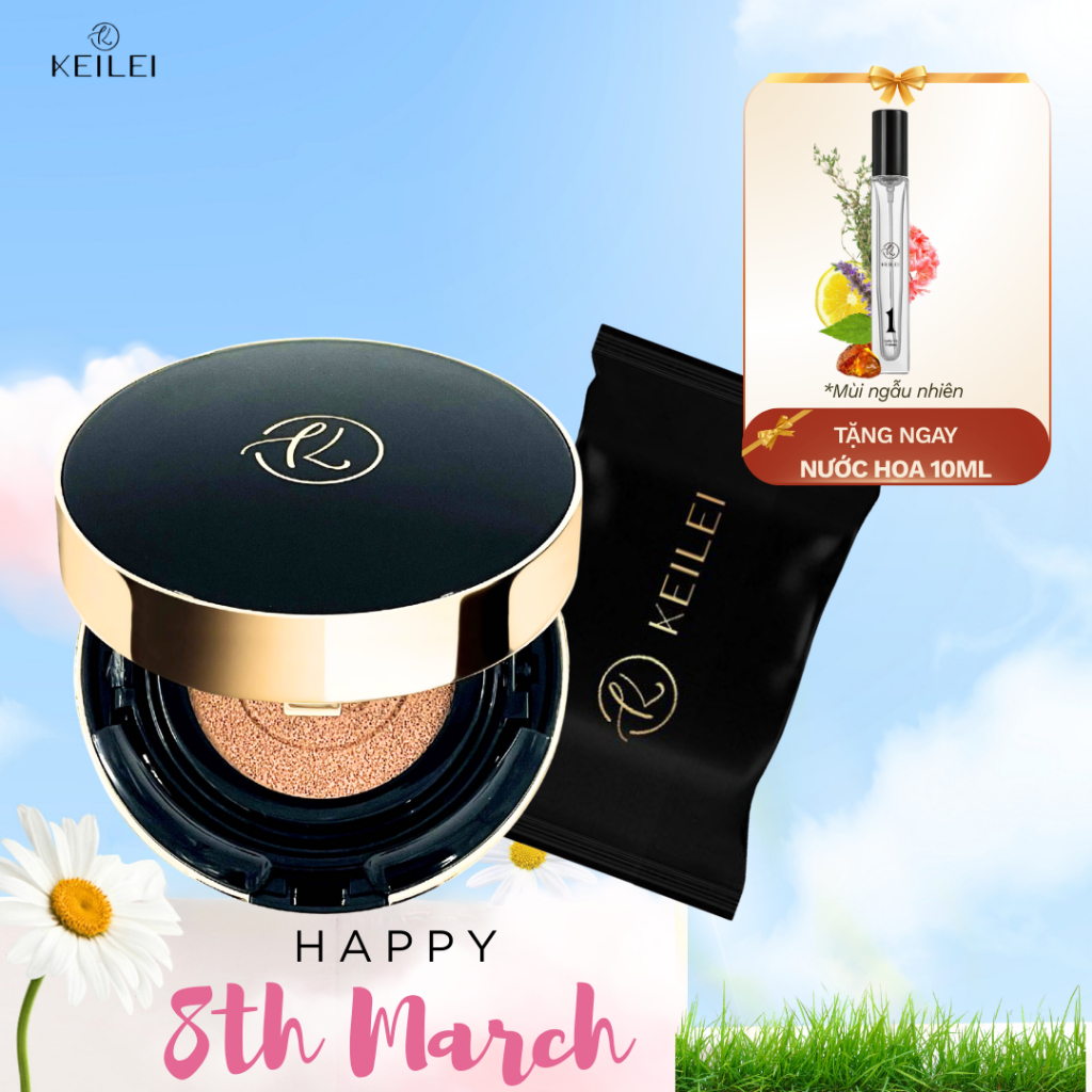 COMBO Phấn Nước Đa Năng 3in1 KEILEI + Lõi Cushion Đa Năng 3in1 KEILEI