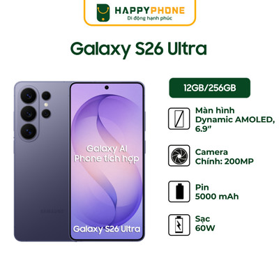 Điện Thoại Samsung Galaxy S26 Ultra - Hàng Chính Hãng