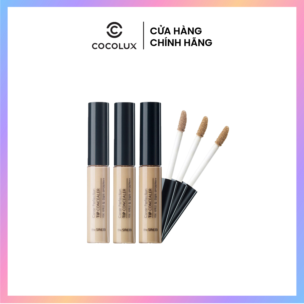 Che Khuyết Điểm The Saem Cover Perfection Tip Concealer SPF28/PA++ 6.5g