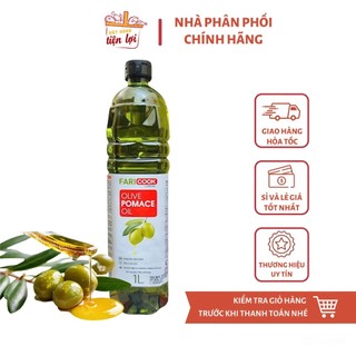 Dầu Ôliu Pomace chai nhựa 1 lít, Hiệu Faricook từ Farina - 100% từ quả Ôliu