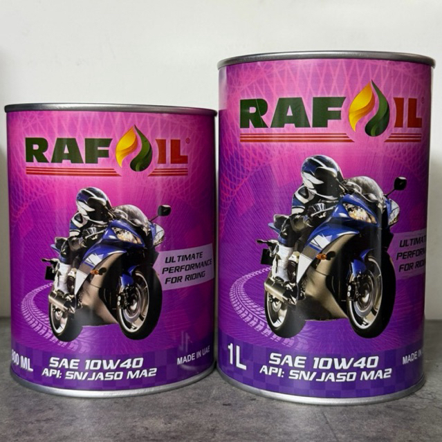 Nhớt tổng hợp RAFOIL 10W40 dành cho xe số, côn tay - Nhập khẩu UAE