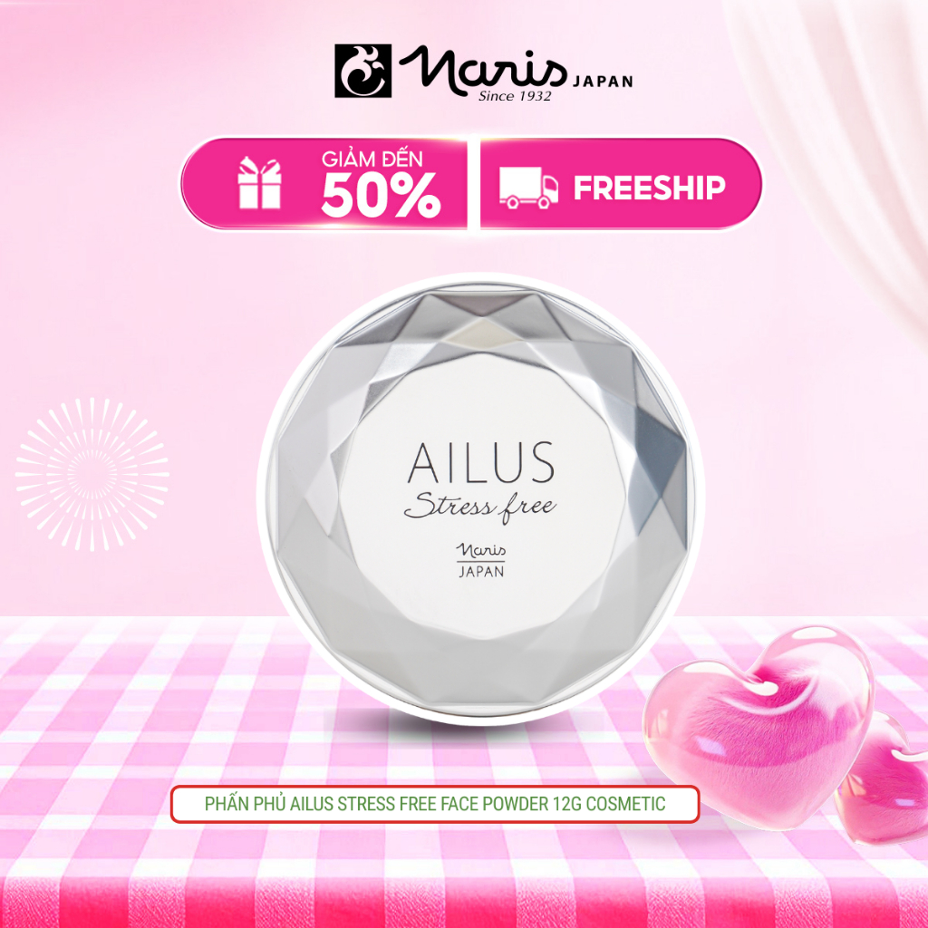 Phấn phủ trang điểm Naris Cosmetics Ailus Stress Free Face Powder SPF30 PA+++ 12g