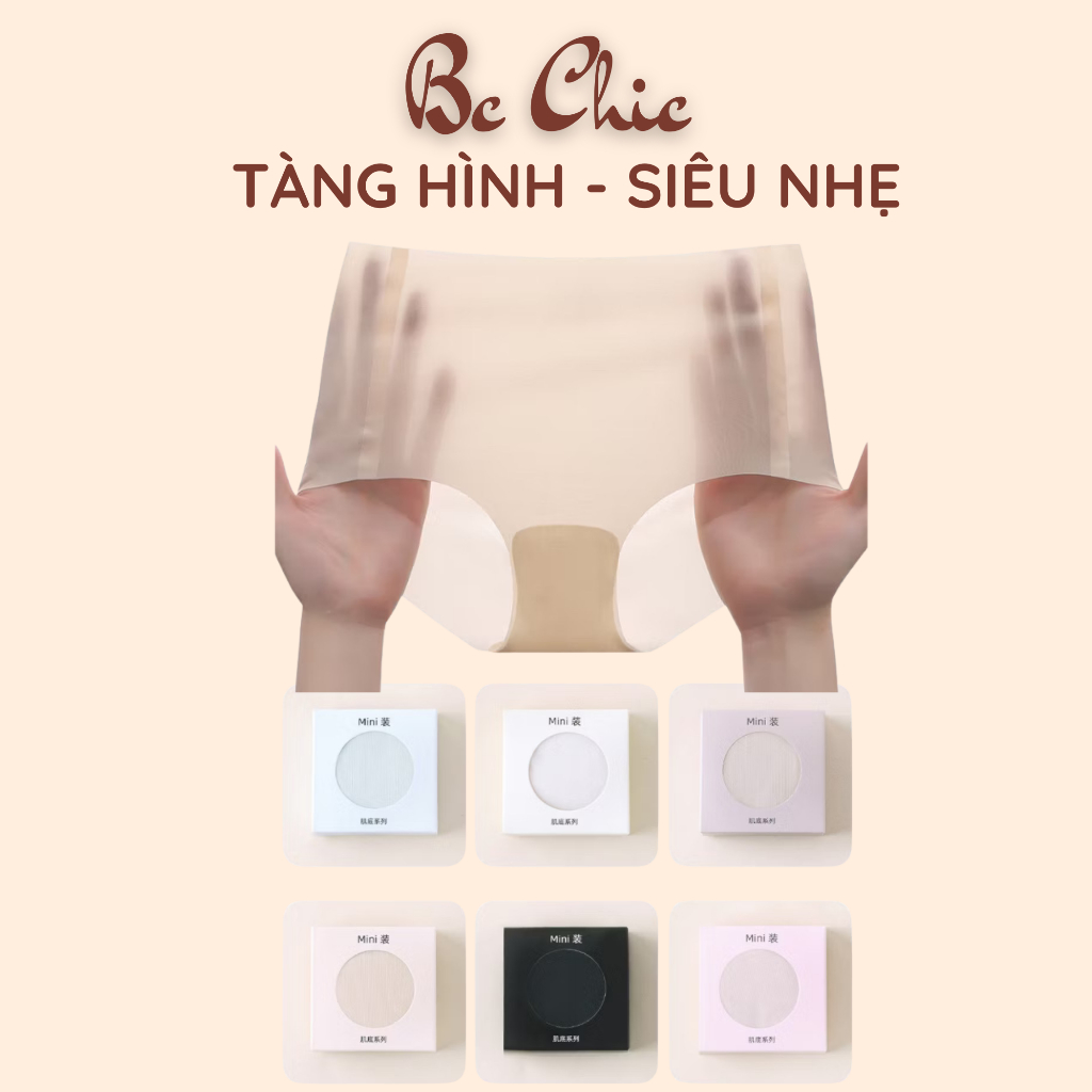 Quần lót nữ kháng khuẩn, không viền may chất su thạch H3-01 BC_CHIC LINGERIE