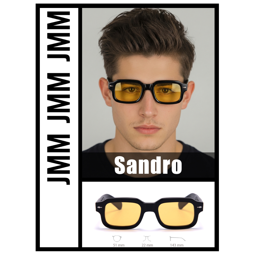 Gọng kính râm JMM 𝗦𝗮𝗻𝗱𝗿𝗼 thời trang cao cấp, chống tia UV| Hmee glasses