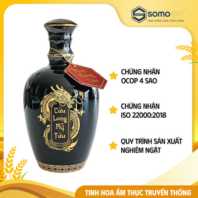 Minh Mạng Tửu Bình Sứ Bát Tràng (500ml/700ml) | Quà Biếu Cao Cấp Sang Trọng Somo Gold