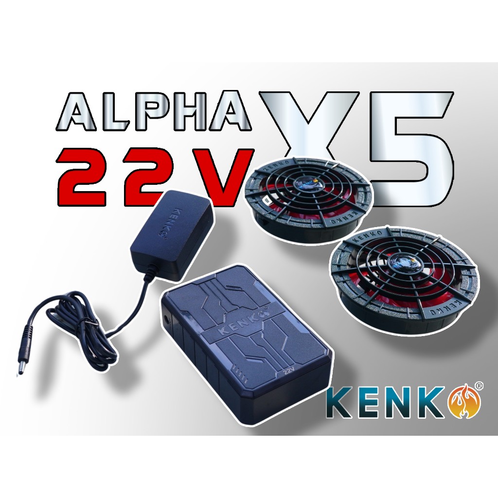 Pin quạt áo điều hoà KENKO Alpha X5 22v bền bỉ chạy liên tục 8-15 tiếng bảo hành 12 tháng