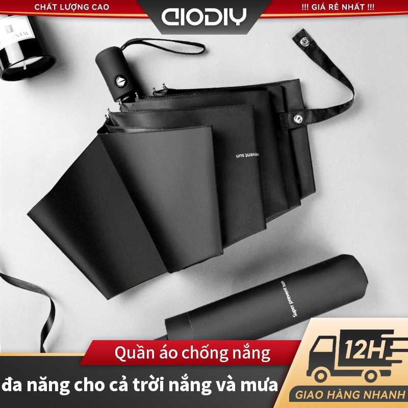 Dù gấp gọn AIODIY Che nắng mưa, Chống tia cực tím, Tự động Đóng mở