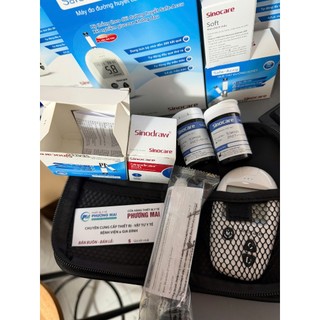 MÁY ĐO ĐƯỜNG HUYẾT SINOCARE SAFE- ACCU (KÈM 50 QUE 50 KIM)
