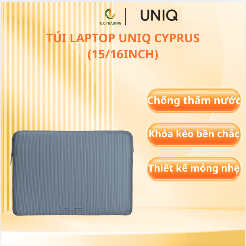 Túi laptop UNIQ CYPRUS RE dành cho laptop 15-16inch