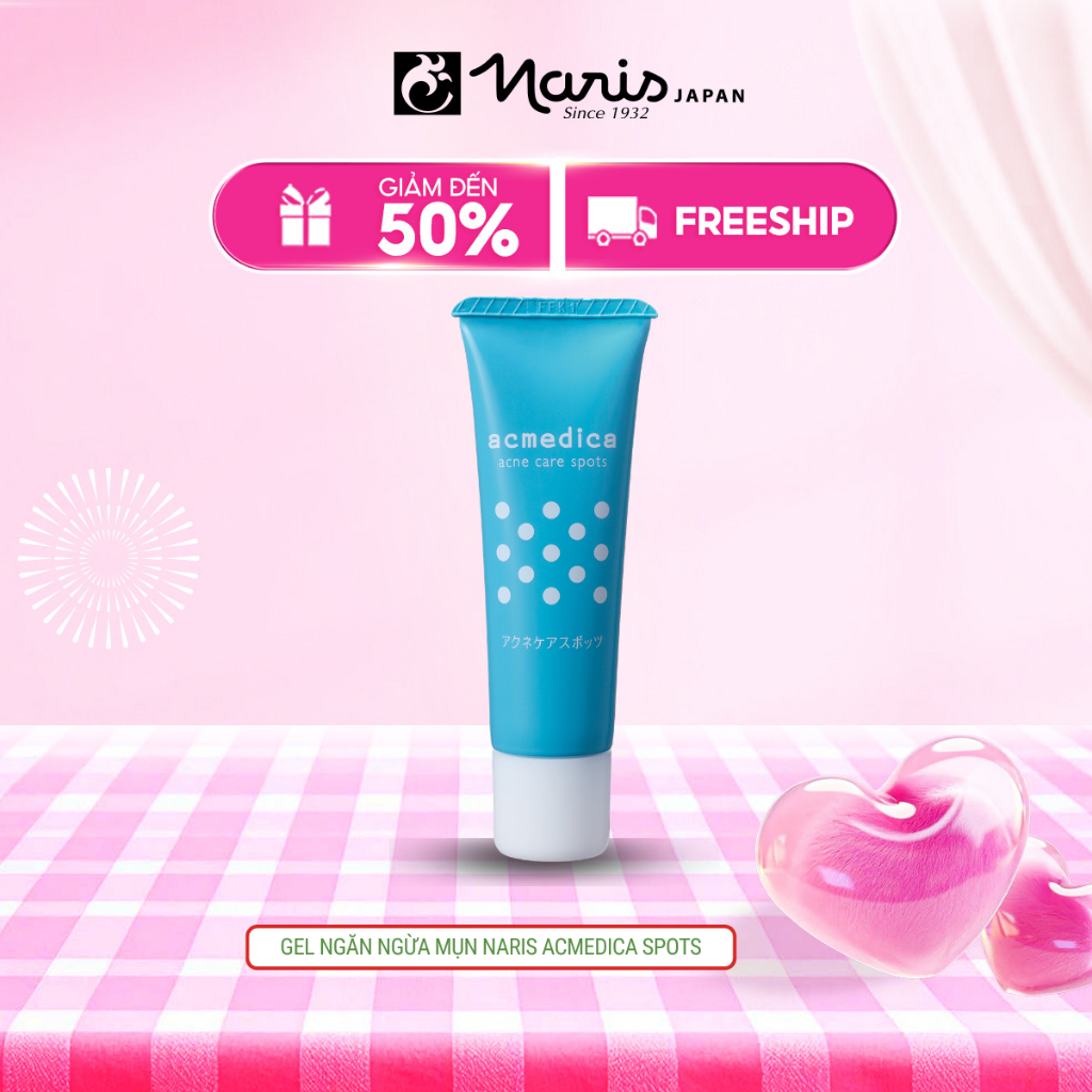 Gel ngừa mụn & sẹo thâm Naris Acmedica Acne Care Spots 25gr