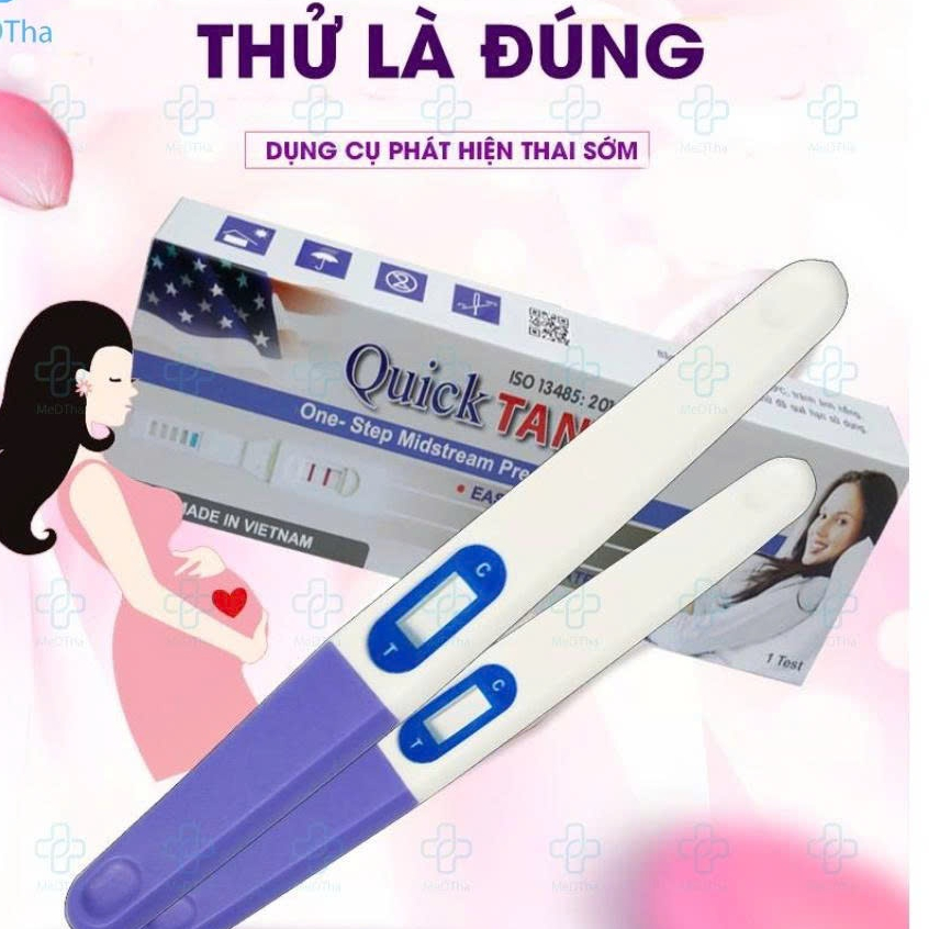 [COMBO 5] Bút Thử Thai Quicktana Test trực tiếp, Chính xác, dễ sử dụng (Hàng Chính Hãng)