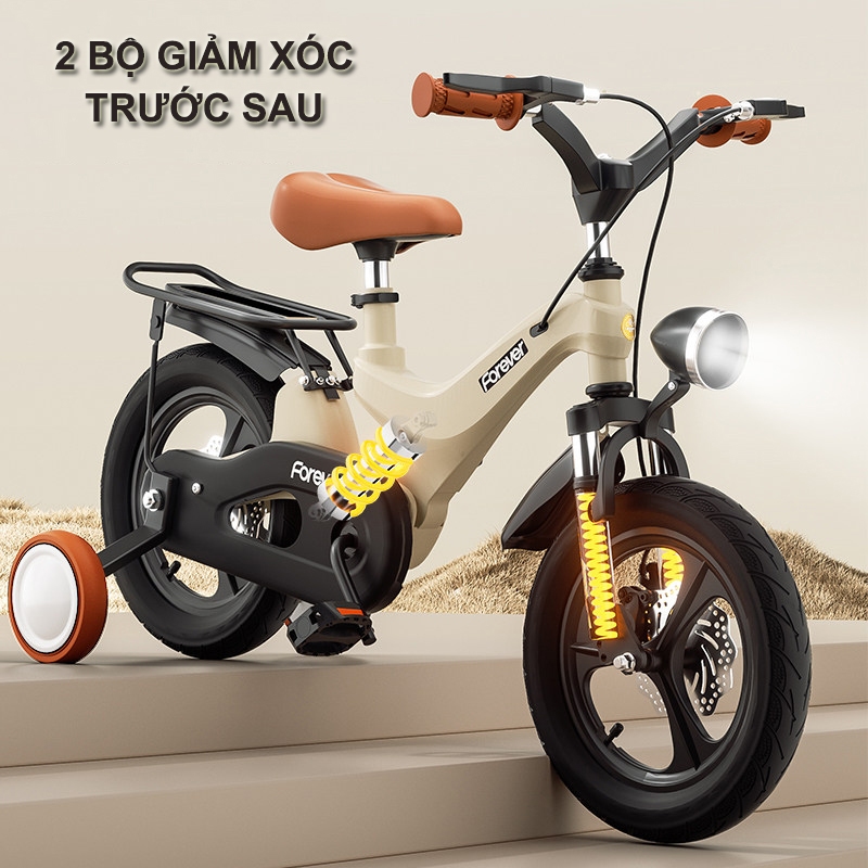 Xe đạp trẻ em gấp gọn du lịch FOREVER 3 PHUỘC, vành đúc, khung nhôm siêu nhẹ dành cho bé 3 đến 14 tu