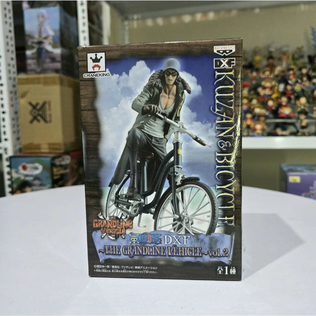 [Chính Hãng] Mô Hình One Piece Kuzan & Bicycle DXF - Banpresto - The Grandline Vehicle - Full Box - 