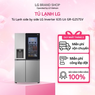 [Chỉ giao miền Nam] Tủ Lạnh side by side LG Inverter 635 Lít GR-G257SV