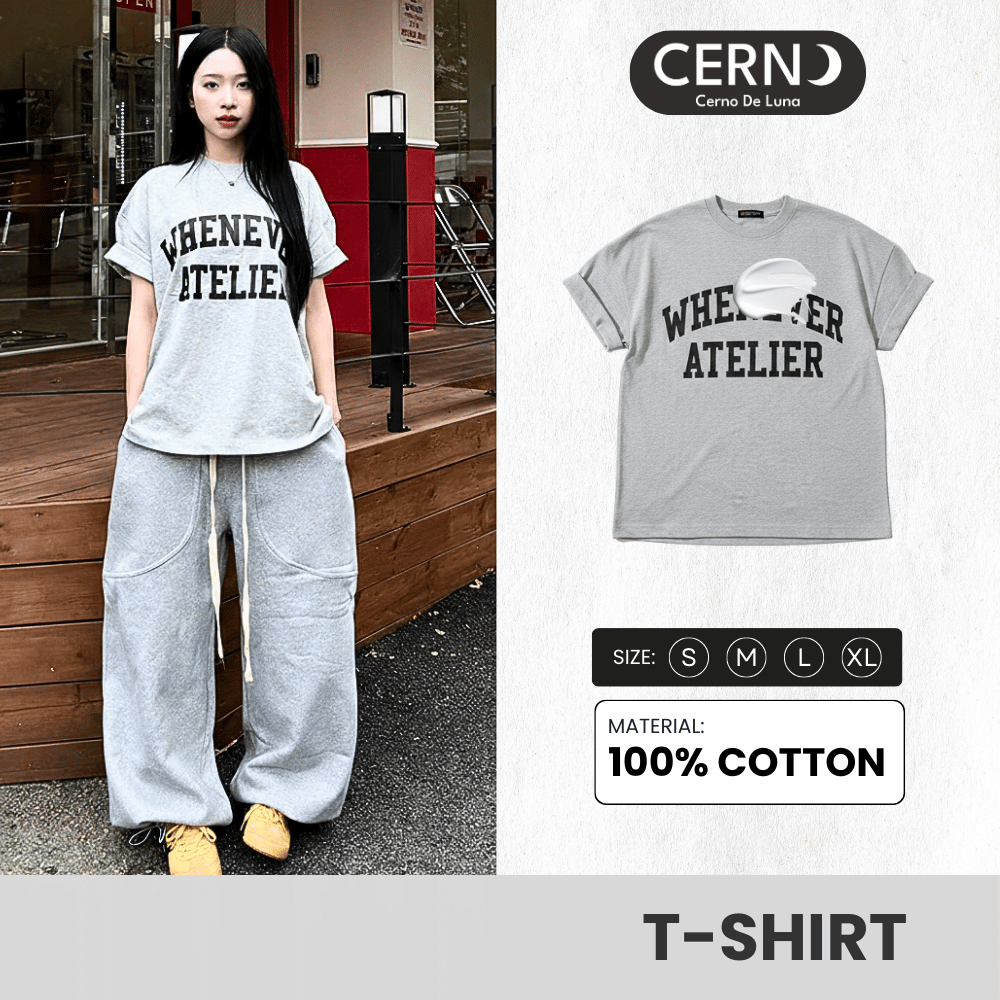 Áo thun CERNO Whenerver Basic Kiều Dáng Unisex Form Rộng Chất Liệu Cotton 100%