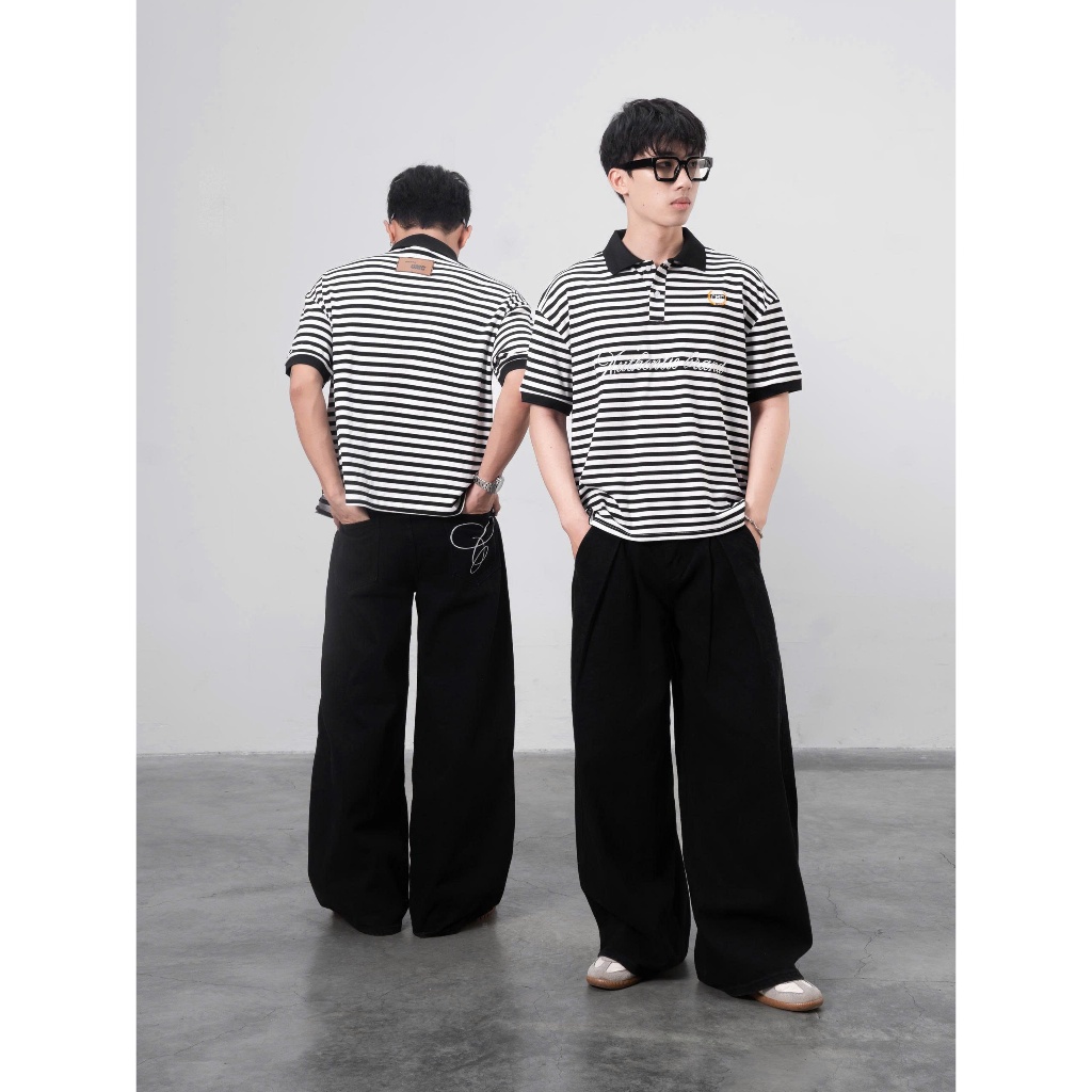 [NEW] Quần dài nam denim RIKE ống rộng CAPMAN CLUB, quần jean ống cong thêu chữ phong cách trẻ trung | BigBuy360 - bigbuy360.vn