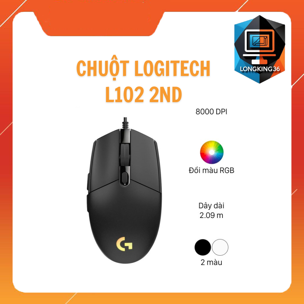 Chuột Logitech G102 Hàng 2nd Kết Nối App Chính Hãng