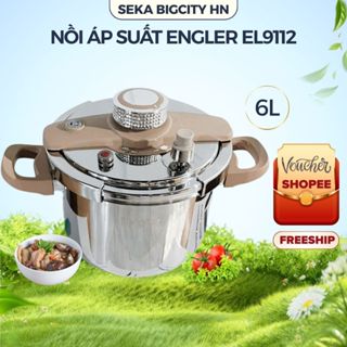Nồi áp suất inox ENGLER EL9112 dung tích 6L nấu đa năng lòng nồi inox 304 an toàn dùng mọi loại bếp