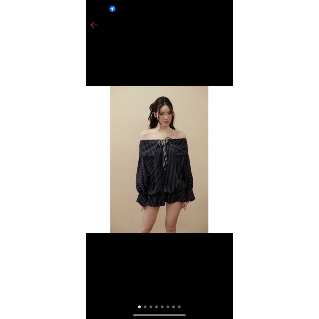 Đầm trễ vai form bí maimei dress Aguja