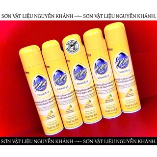 🟡 Pledge Bình Xịt Đánh Bóng Gỗ 330ml Hương Chanh – Xịt Làm Sạch & Bóng Nội Thất Gỗ Chính Hãng