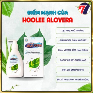Dung Dịch Vệ Sinh Phụ Nữ HooleeAloVera 150ml Hỗ Trợ Ngừa Viêm Nhiễm, Làm Sạch, Dưỡng Ẩm, Giảm Ngứa