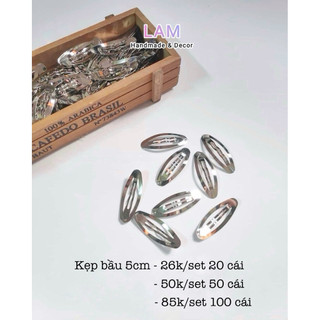 [Set 20-50c] Phôi kẹp tóc kim loại (Hàng loại đẹp)
