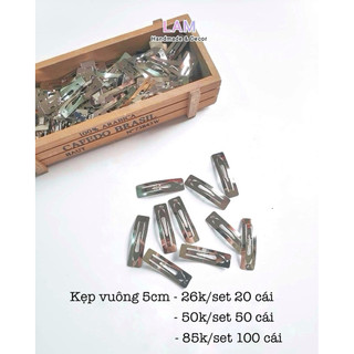 [Set 20-50c] Phôi kẹp tóc kim loại (Hàng loại đẹp)