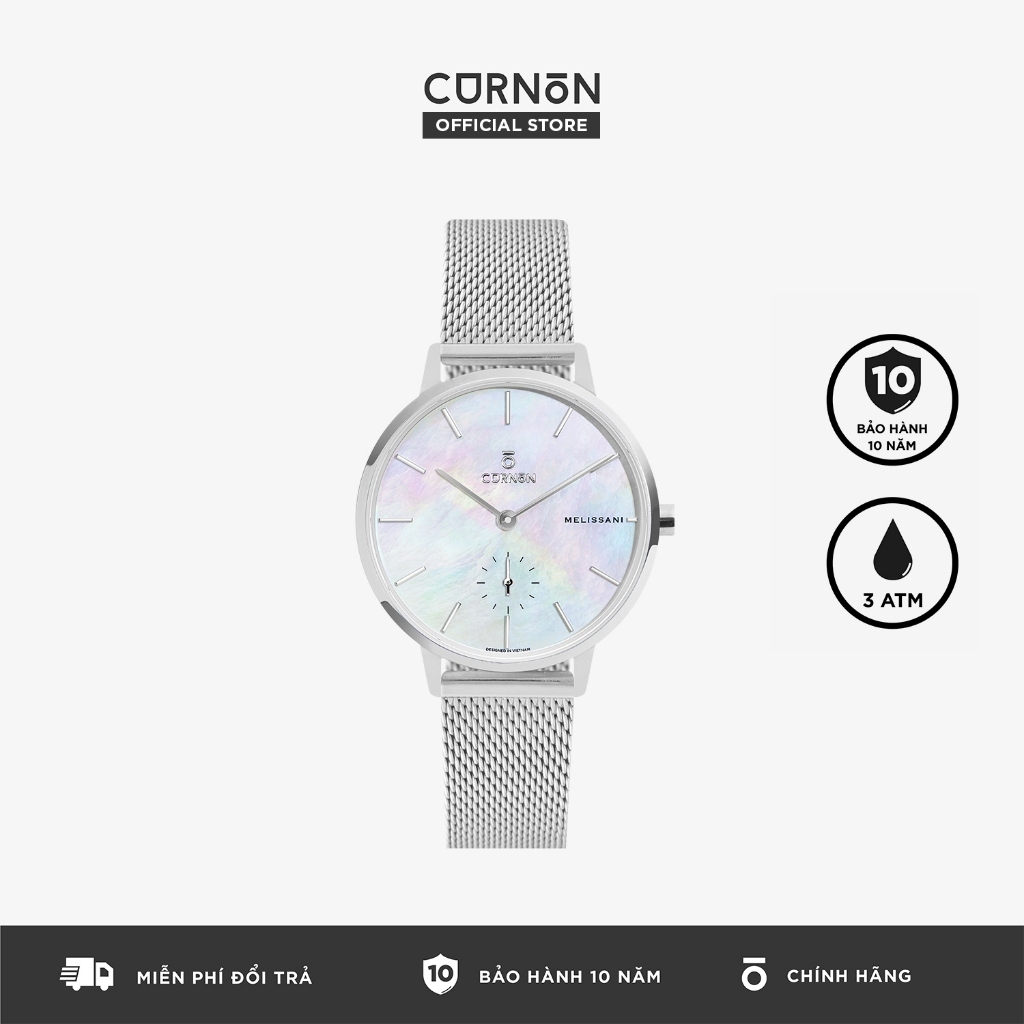 Đồng Hồ Nữ Curnon Melissani Frost Dây Kim Loại Chính Hãng, Đeo Tay Thời Trang Nữ Tính