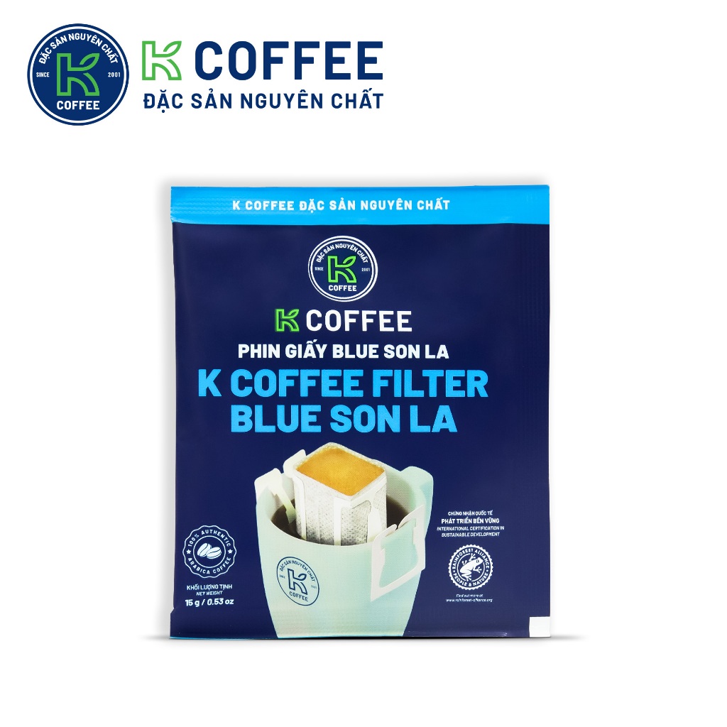 Cà Phê Inner phin giấy K Coffee - Thương hiệu K COFFEE