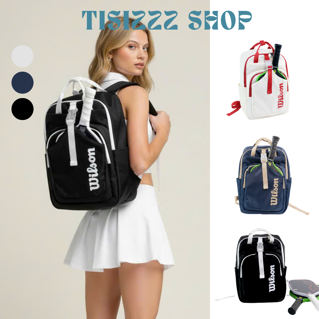 Balo Thể Thao WILSON 2WAY PICKLEBALL BACKPACK B972 - Ngăn Chứa Vợt Pickleball Chuyên Biệt, Chứa 2 Vợt hoặc Nhiều Hơn