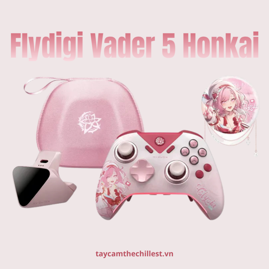 [SẴN HÀNG] - Tay cầm chơi game Flydigi Vader 5 Pro Elysia -  Elysia Limited | Genshin Impact - Vader