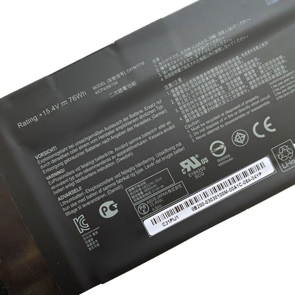 Pin laptop Asus ROG Strix GL703 GL703GM GL703GS C41N1716
