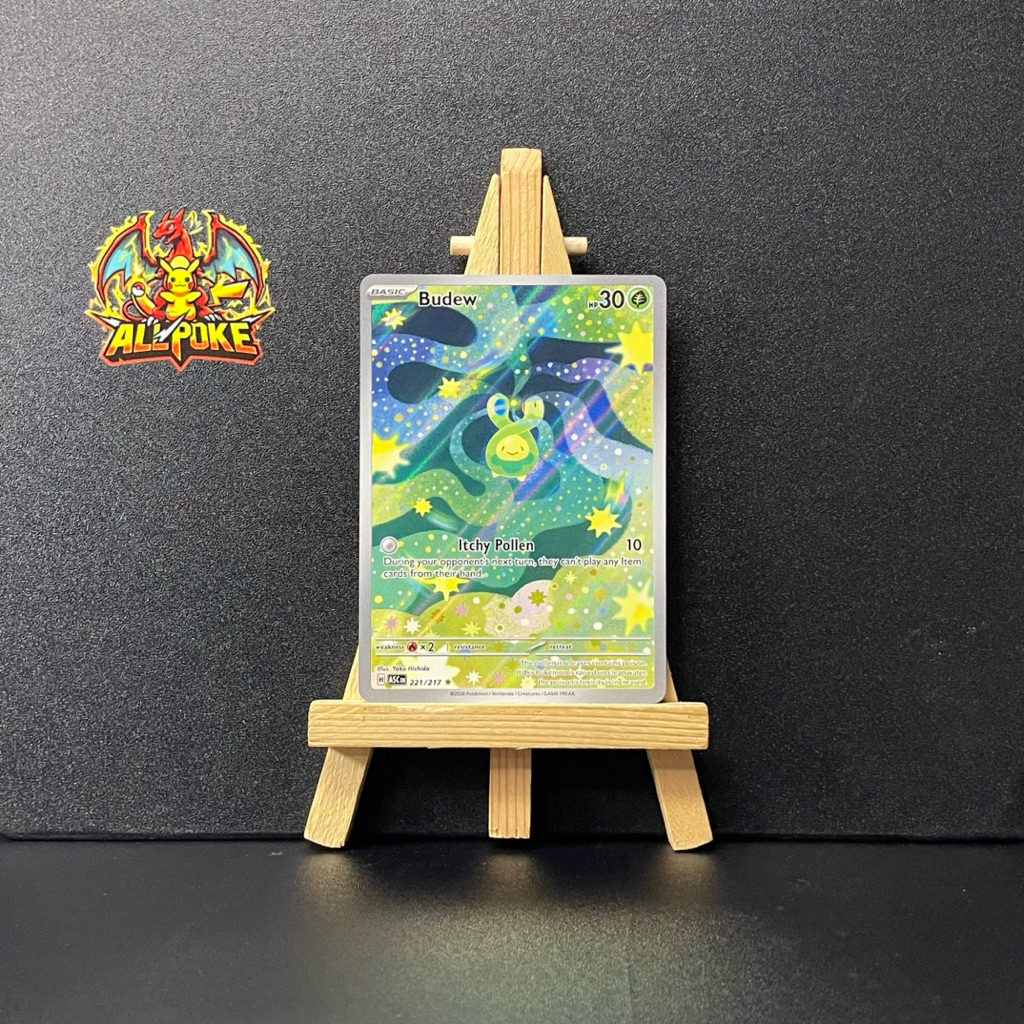 [ AllPoke ] Thẻ Bài Pokemon TCG,Budew - 221/217 -Mint