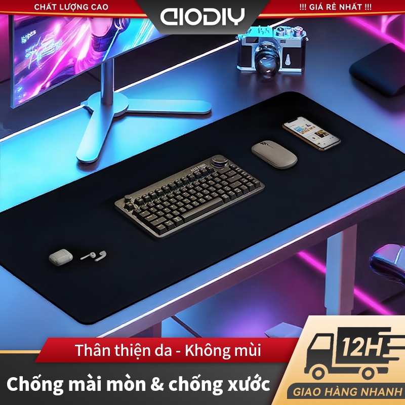 Tấm Lót Chuột Gaming AIODIY Cỡ Lớn  - Chống Trượt, Chống Nước, Bền Đẹp Với Viền Bo Chỉ Tinh Tế
