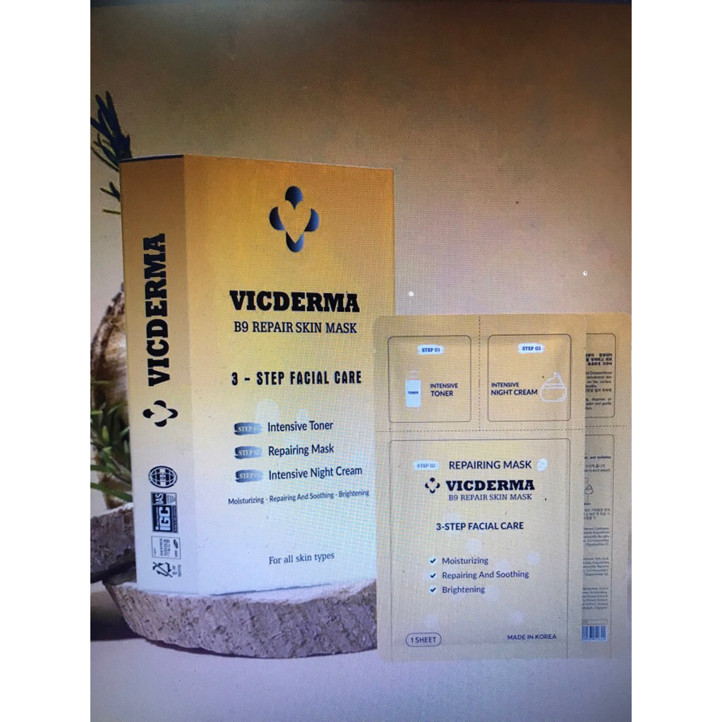 Mặt nạ Vic Derma B9 Repair skin mask hộp 5 miếng