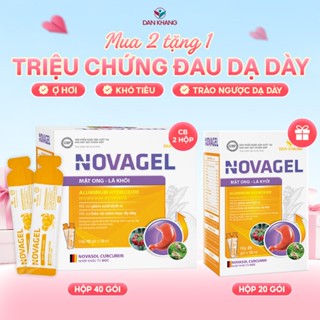 Gói uống dung dịch nghệ mật ong giảm đau dạ dày giảm trào ngược dạ dày Novagel Dân Khang