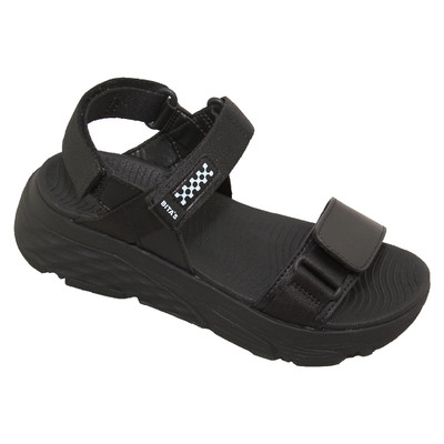 Sandal quai ngang nữ Bita's SEFYH.10 (Đen + Kem)