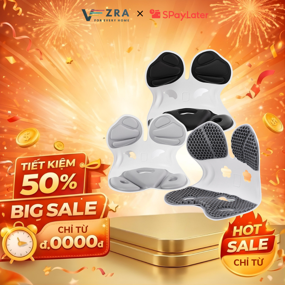 Ghế Công Thái Học Ghế Chỉnh Dáng Ngồi Đúng Dùng Cho Nam Nữ, Trẻ Em, Chống Cong Vẹo Cột Sống