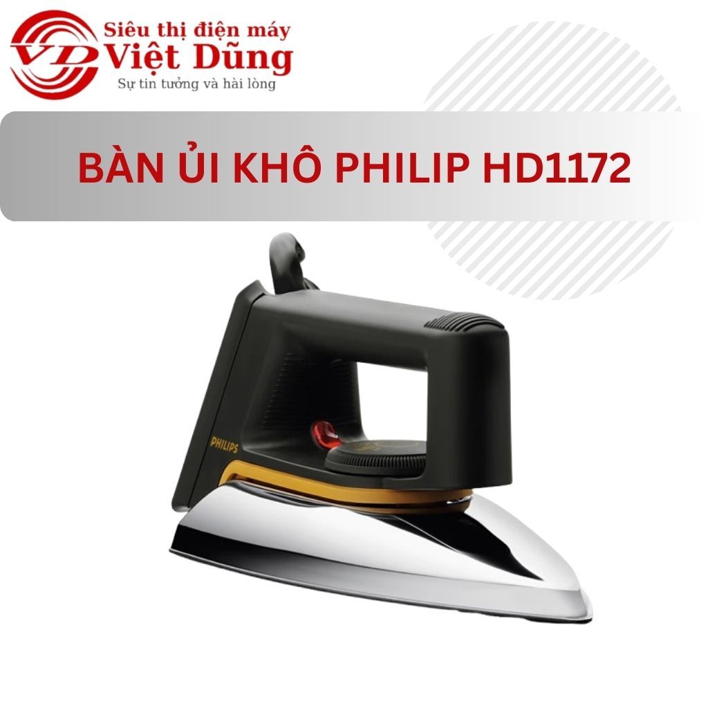 Bàn ủi khô Philips HD1172 - [VIỆT DŨNG]