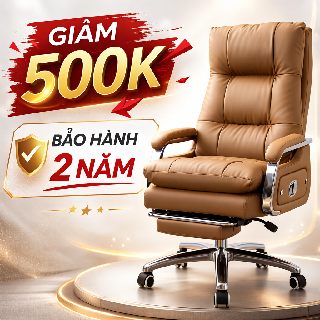 Ghế Da Massage Văn Phòng Aloha Ghế Chủ Tịch Giám Đốc Lãnh Đạo Massage 7 Cấp Độ Cao Cấp Có Gác Chân