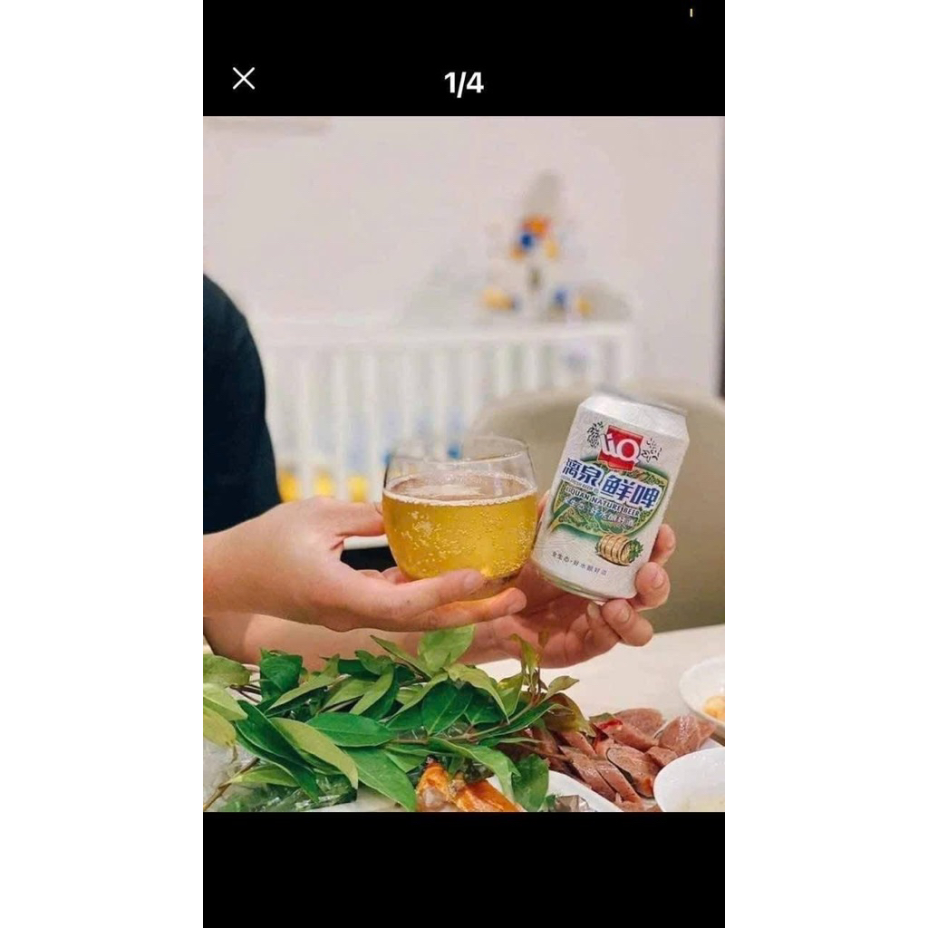 Bia lon liquan Trung Quốc thùng 24 lon 330ml