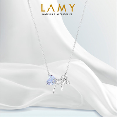 Dây chuyền nữ LAMY Crystal Bow Silver 6325BE