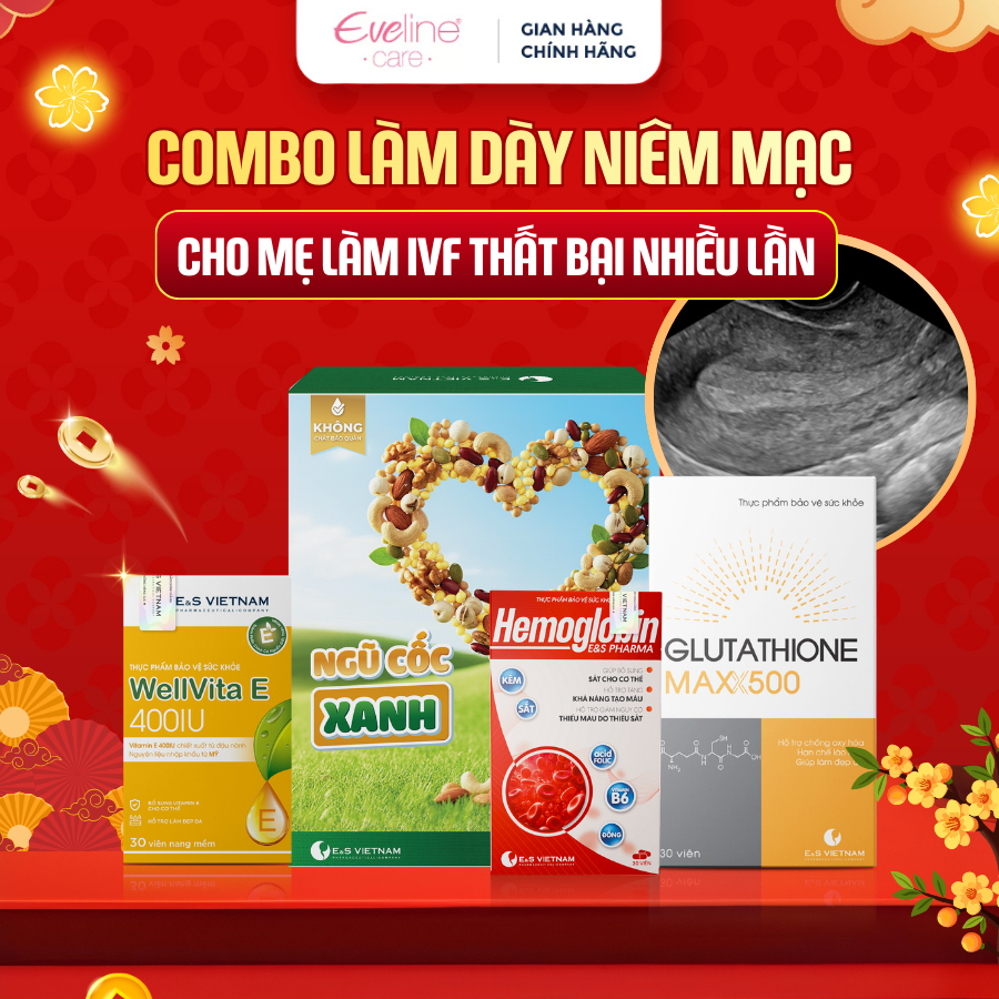 Combo Làm Đẹp Niêm Mac Cho Mẹ Làm IVF Thất Bại Nhiều Lần