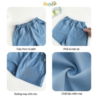 Quần đùi (short) thun co giãn trơn basic nhiều màu Beemo cho bé