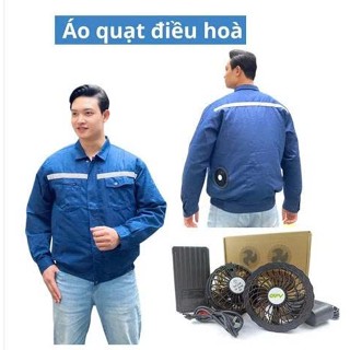 Áo Quạt Điều Hoà Nhật Bản 86.000 mah công ty mát lạnh mùa hè,chất kaki dày dặn, TẶNG KÈM ĐÁ KHÔ KHI MUA CẢ Bộ Fudo.house