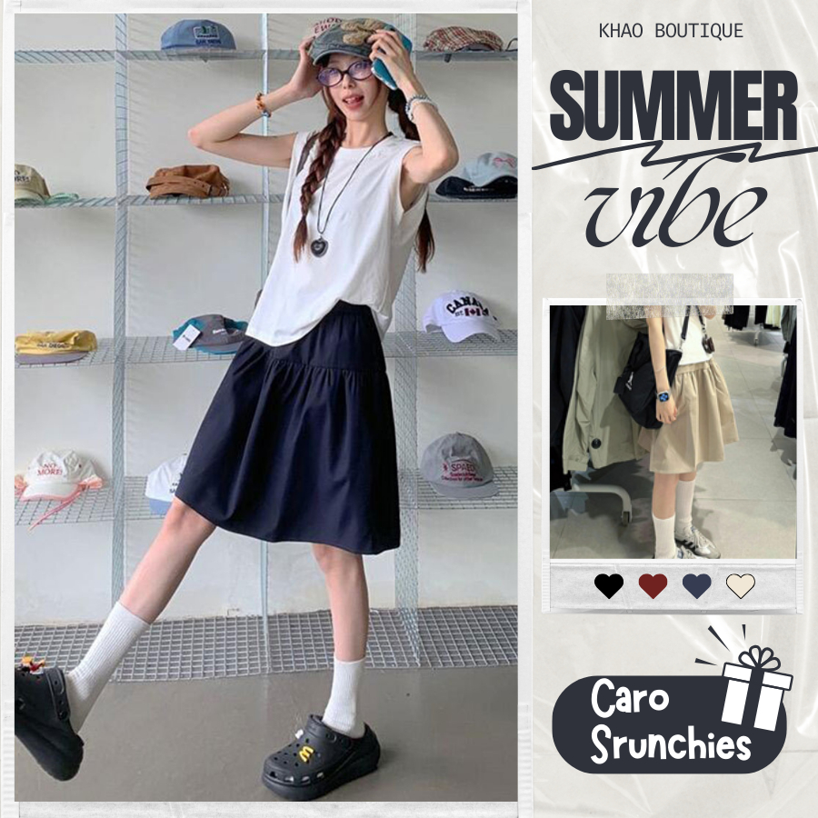 [KH03] Chân váy dài lửng Shoujo Girl, styles shoujo girl Nhật Bản | Khao Boutique