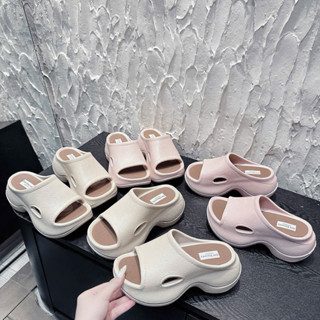 Dép nữ quai ngang 💥 CHẤT LƯỢNG 💥 Dép lê nữ bản to nhiều màu sắc đế xuồng cao cao 5 phân