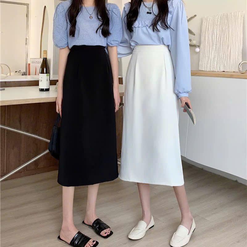 [HOT DEAL] Chân Váy Dài Form Chữ A 9397Shop, Dễ Phối Đồ, Tôn Dáng, Xẻ Tà Sau CG-04