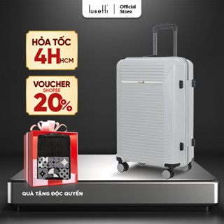[ĐỘC QUYỀN] Vali Chống Bể Lusetti LS060PP Size 20/ Size 24/ Size 28 Nhựa PP Chống Bể Vỡ, Khóa Số Âm Thông Minh